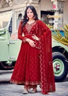 Geetanjali By Rangoon Silk Embroidery Anarkali Readymade Suits Wholesale Shop In Surat
